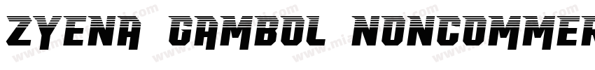 ZYENA Gambol Noncommercial字体转换